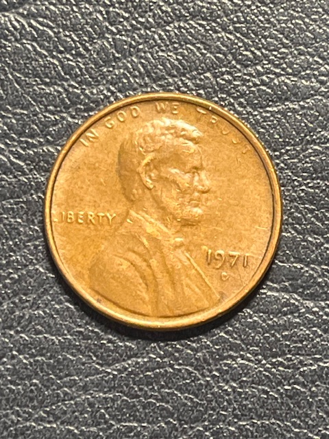 Lincoln--Memorial-Cent-1971-D-Missing-FG-(Over-Polishing?-)